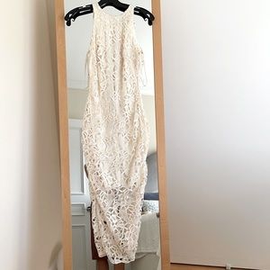 Preowned Alexis Admor long ivory dress xs